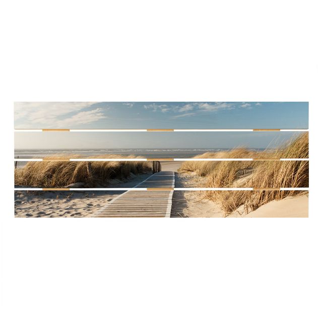 Stampa su legno - Spiaggia del Mar Baltico - Orizzontale 2:5