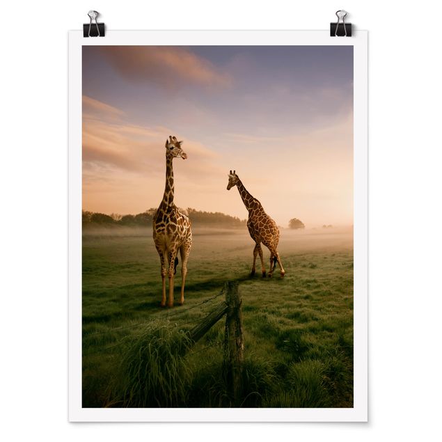 Poster - surreale Giraffe - Verticale 4:3