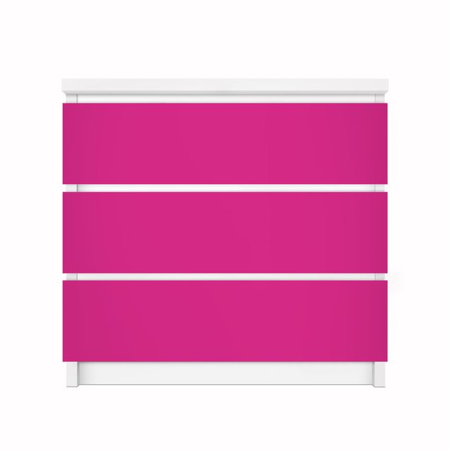 Carta adesiva per mobili IKEA - Malm Cassettiera 3xCassetti - Colour Pink
