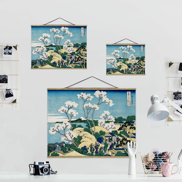 Foto su tessuto da parete con bastone - Katsushika Hokusai - La Fuji Di Gotenyama - Orizzontale 3:4