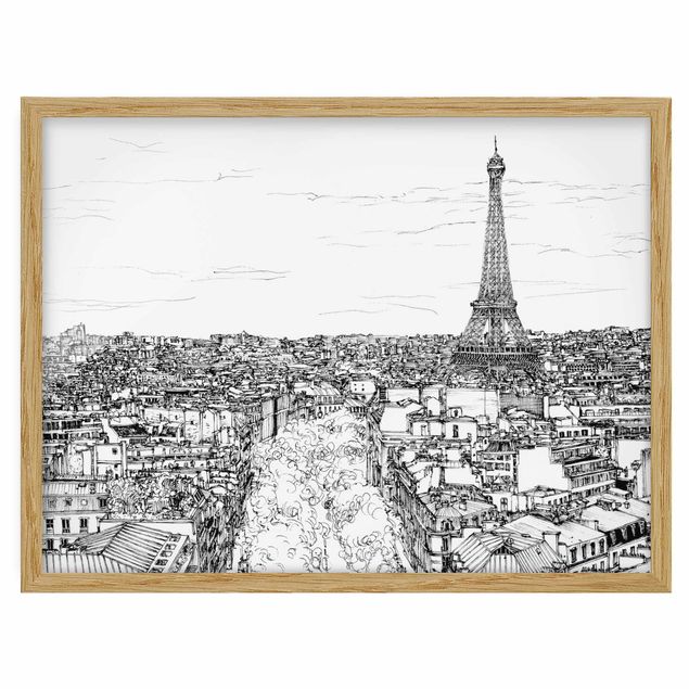 Poster con cornice - City Study - Paris - Orizzontale 3:4