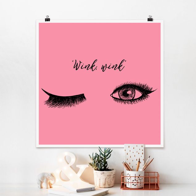 Poster - Ciglia Chat - Wink - Quadrato 1:1