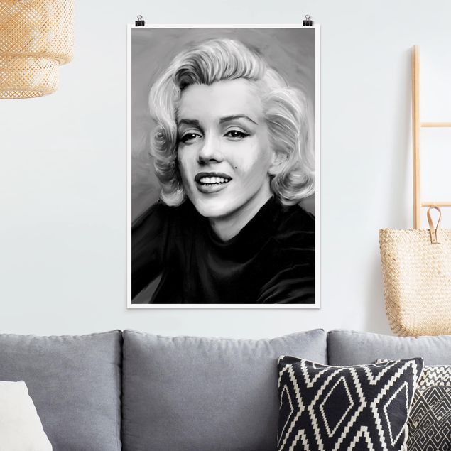 poster vintage originali Marilyn in privato