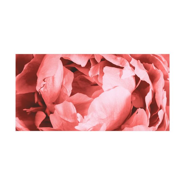 Tappeto rosa cameretta Peonia fiore di corallo