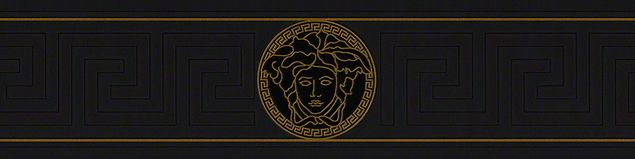 Carta da parati - Versace wallpaper Versace 3 Greek in Metalizzato Nero
