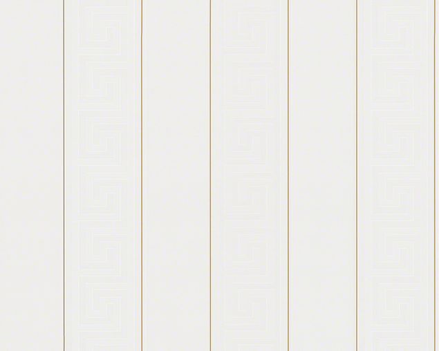 Carta da parati - Versace wallpaper Versace 3 Greek in Metalizzato Bianco