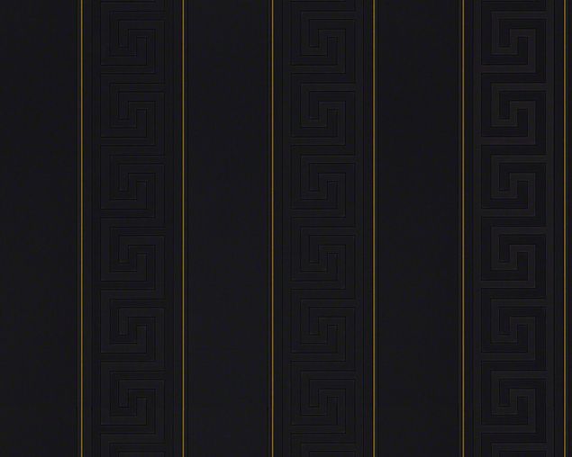 Carta da parati - Versace wallpaper Versace 3 Greek in Metalizzato Nero