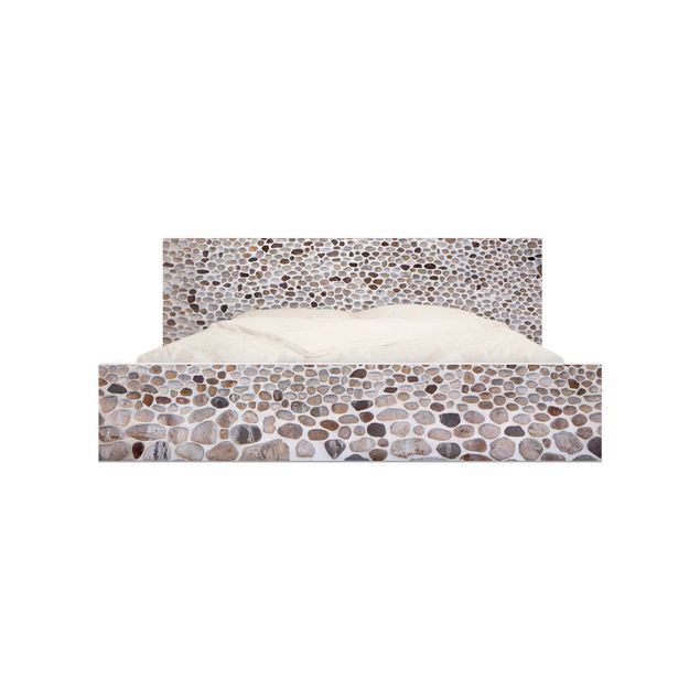 Carta adesiva per mobili IKEA - Malm Letto basso 140x200cm Andalusian stone wall