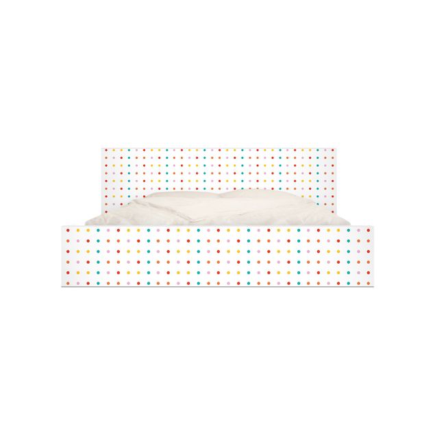 Carta adesiva per mobili IKEA - Malm Letto basso 140x200cm No.UL748 Little Dots