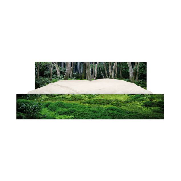 Carta adesiva per mobili IKEA - Malm Letto basso 160x200cm Japanese Forest