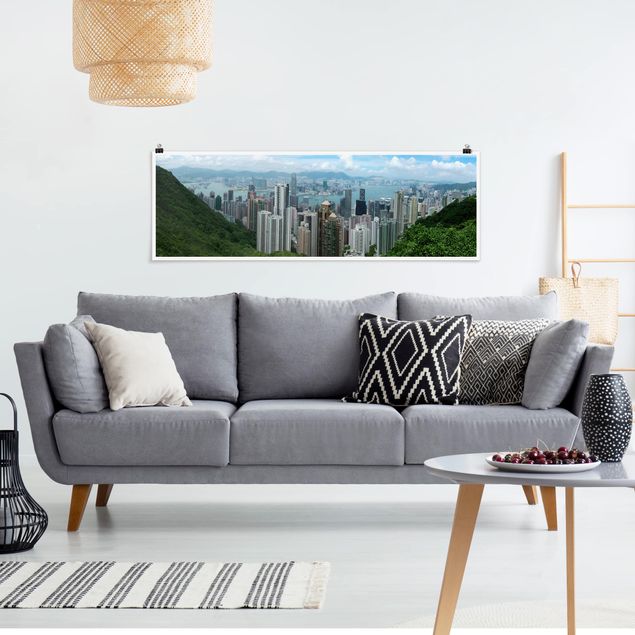 Poster - Guardando Hong Kong - Panorama formato orizzontale