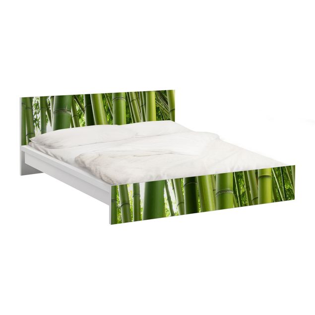 Carta adesiva per mobili IKEA - Malm Letto basso 180x200cm Bamboo Trees No.1