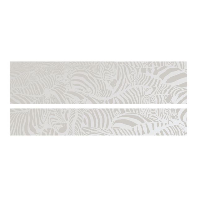 Carta adesiva per mobili IKEA - Malm Letto basso 180x200cm No.DS4 Crosswalk light gray