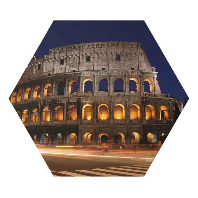 Esagono in forex - Colosseo a Roma di notte