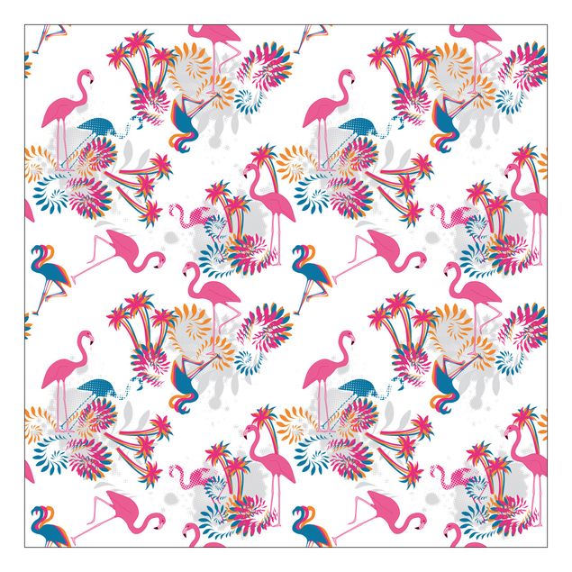 Carta adesiva per mobili IKEA - Lack Tavolino Dance of the Flamingo
