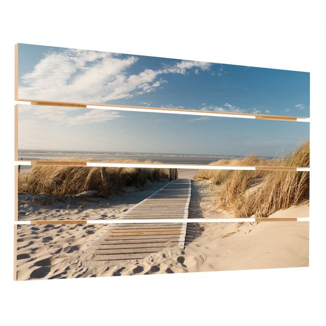 Stampa su legno - Spiaggia del Mar Baltico - Orizzontale 2:3