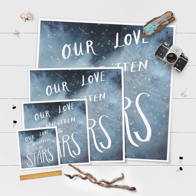 Poster - Amore celeste - Star - Quadrato 1:1