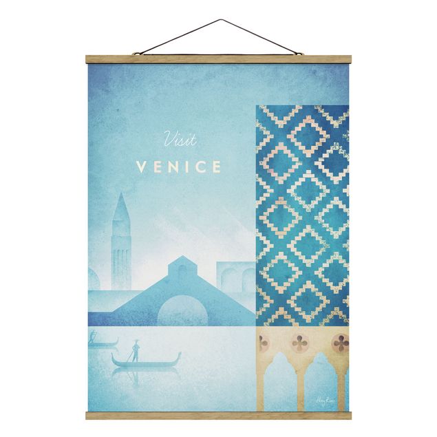 Foto su tessuto da parete con bastone - Poster viaggio - Venezia - Verticale 4:3