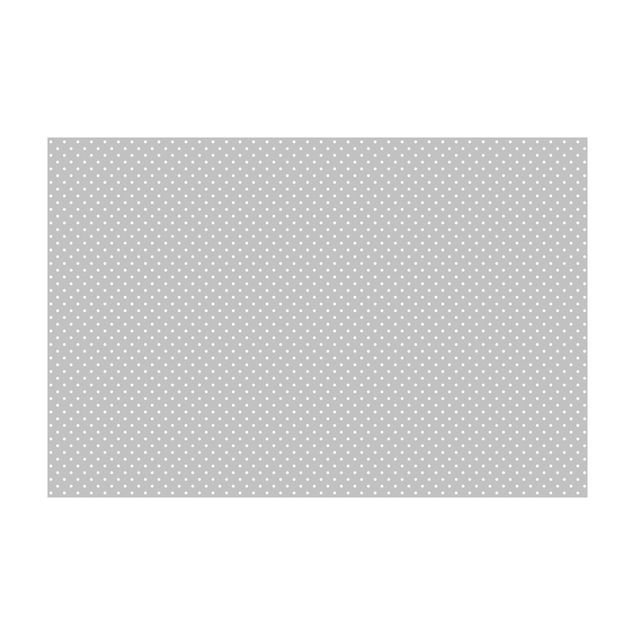 Tappeti in vinile grandi dimensioni Punti bianchi su grigio