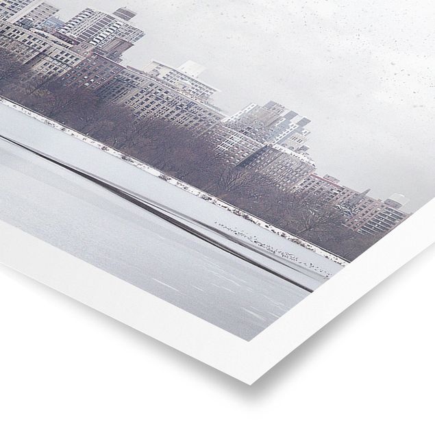 Poster - No.Yk2 New York Nella Neve - Panorama formato orizzontale