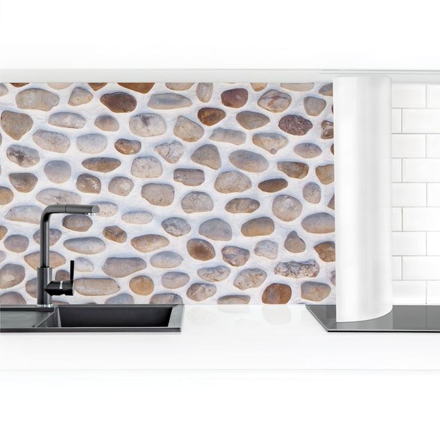 rivestimenti moderni cucina Muro di pietra andaluso