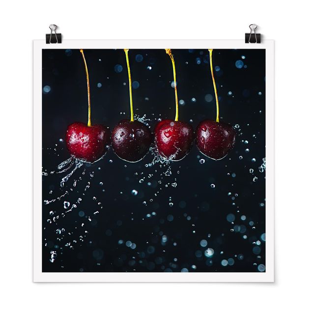 Poster - Le ciliegie fresche - Quadrato 1:1