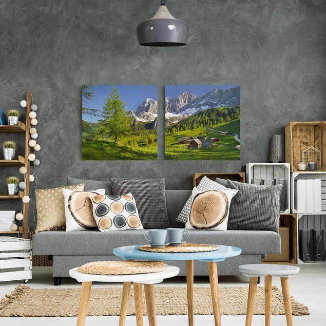 Stampe su tela paesaggio Prato alpino della Stiria
