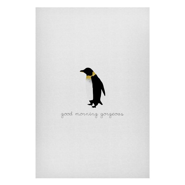 Lavagna magnetica - Citazione pinguino Good Morning Gorgeous