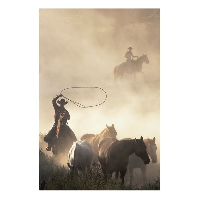 Quadro in forex - Cowboys - Verticale 2:3