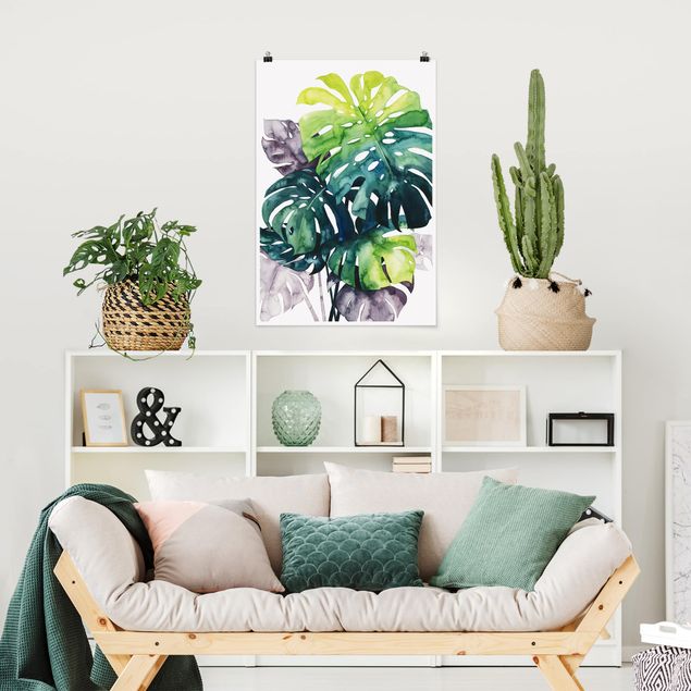 Poster - Exotic Foliage - Monstera - Verticale 3:2