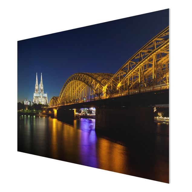 Quadro in forex - Cologne At Night - Orizzontale 3:2