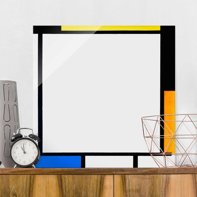 Lavagna magnetica vetro Piet Mondrian - Composizione II