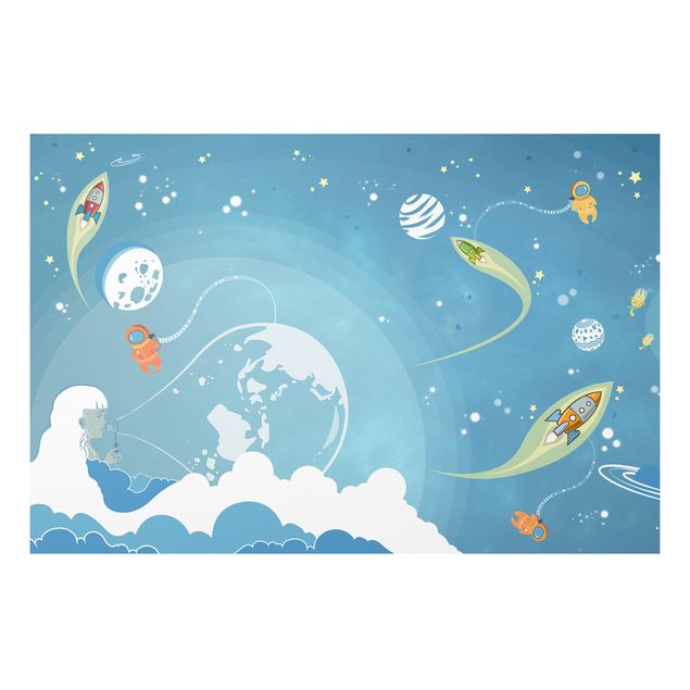 Quadro in forex - No.MW16 Colorful Space bustle - Orizzontale 3:2
