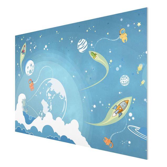 Quadro in forex - No.MW16 Colorful Space bustle - Orizzontale 3:2