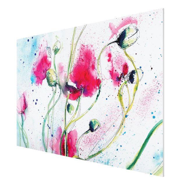 Quadro in forex - Painted Poppies - Orizzontale 3:2