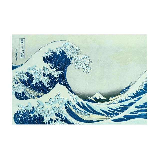 Tappeti vintage Katsushika Hokusai - La grande onda di Kanagawa