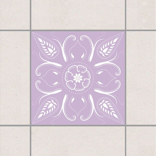 Adesivo per piastrelle - Bandana Lavender 15cm x 15cm