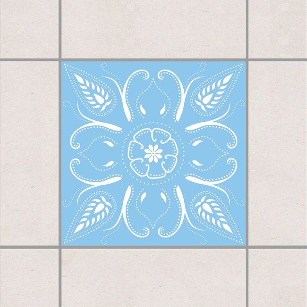 Adesivo per piastrelle - Bandana Light Blue 15cm x 15cm