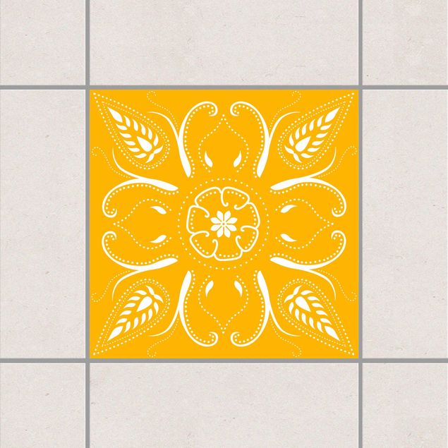 Adesivo per piastrelle - Bandana Melon Yellow 15cm x 15cm