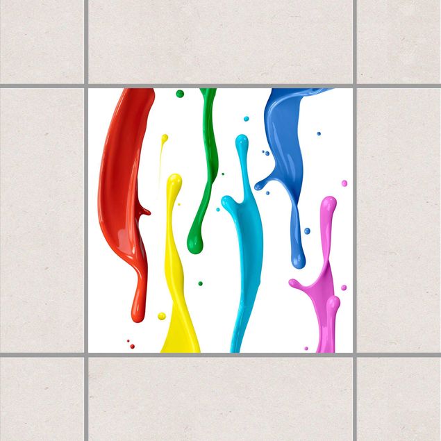Adesivo per piastrelle - Colour splash 25cm x 20cm