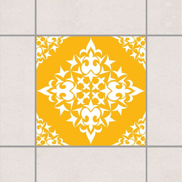 Adesivo per piastrelle - Tile Pattern Melon Yellow 25cm x 20cm