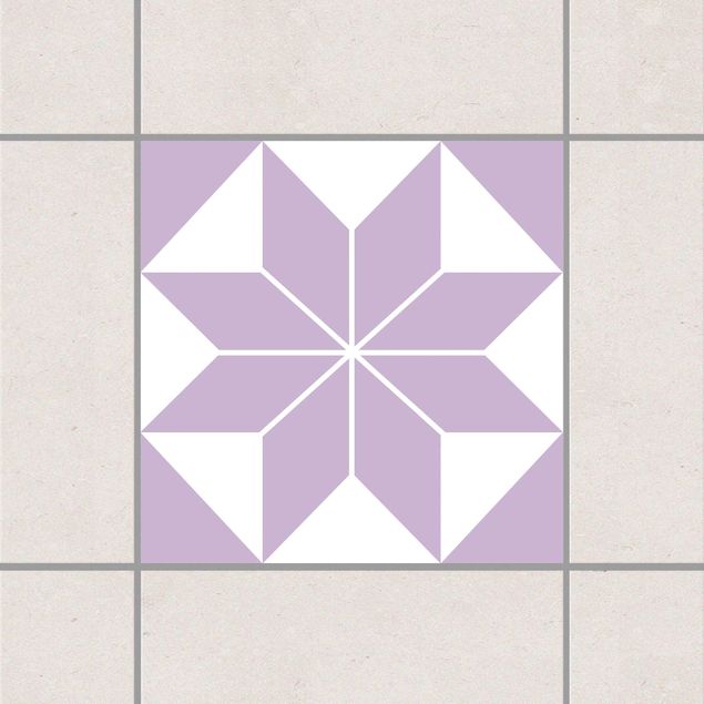 Adesivo per piastrelle - Star pattern Lavender 15cm x 15cm