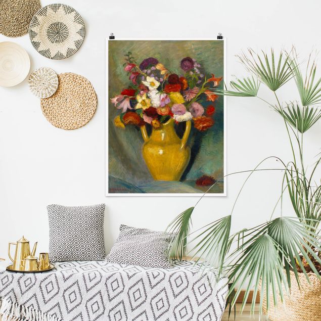 Poster - Otto Modersohn - bouquet colorato - Verticale 4:3