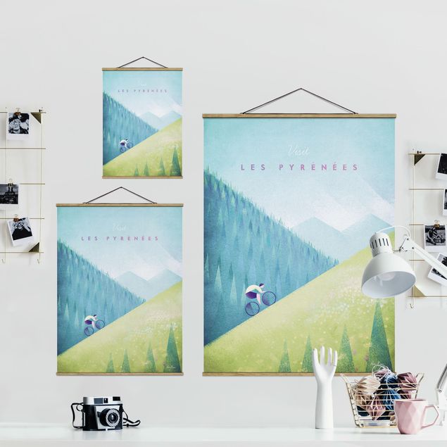 Foto su tessuto da parete con bastone - Poster Travel - I Pirenei - Verticale 4:3