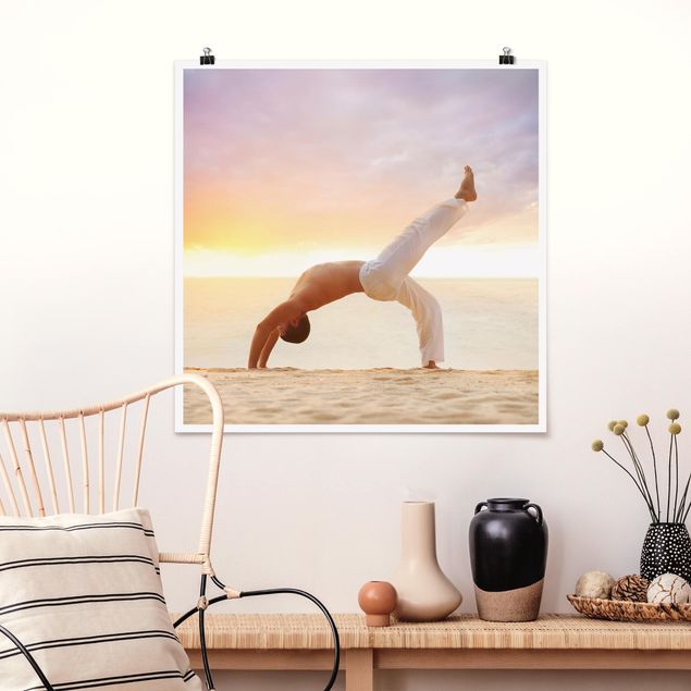 Poster - Yoga al mattino - Quadrato 1:1