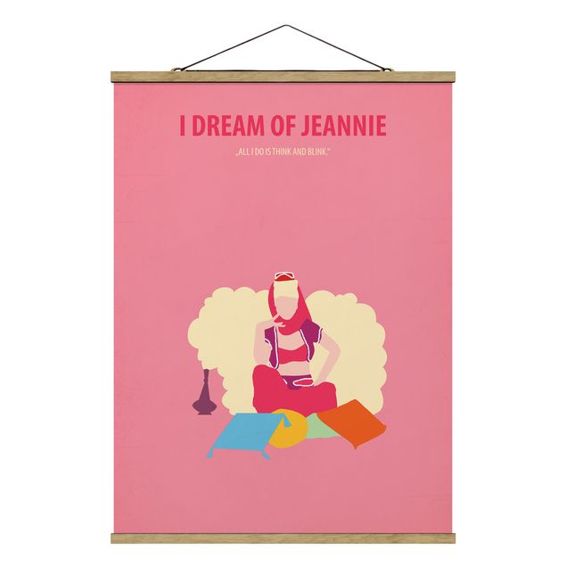 Foto su tessuto da parete con bastone - Locandina cinematografica I Dream Of Jeannie - Verticale 4:3