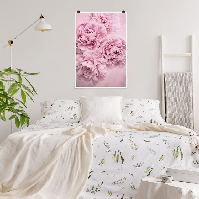 Poster - Peonie rosa - Verticale 3:2