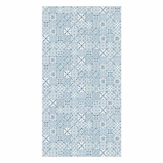 Rivestimenti per doccia blu Pattern Piastrelle Blu Bianco