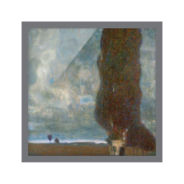 Poster con cornice - Gustav Klimt - The Great Poplar Ii - Quadrato 1:1