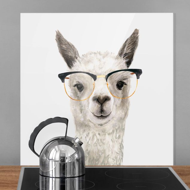paraschizzi cucina vetro magnetico Hip Lama con occhiali I